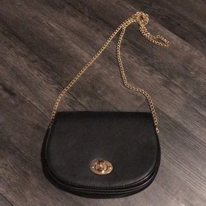Forever 21 Black/Gold Crossbody Purse